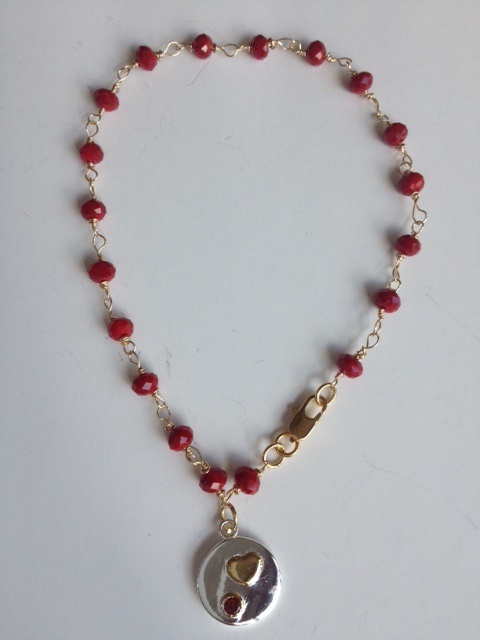 Rosary link bracelet